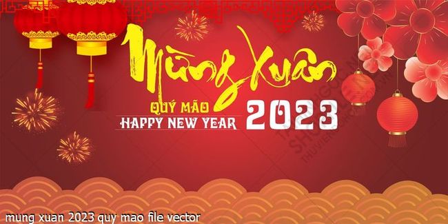 mung xuan 2023 quy mao file vector